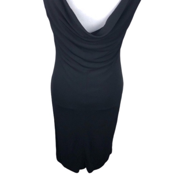 Ralph Lauren Black Cowl Back Midi Dress - Picture 3 of 4